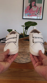 Zapatilla Ergonómica Supernova Blanca 100% Cuero