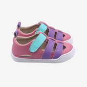 Sandalia ergonómica Hera Rosa y Lila 100% cuero