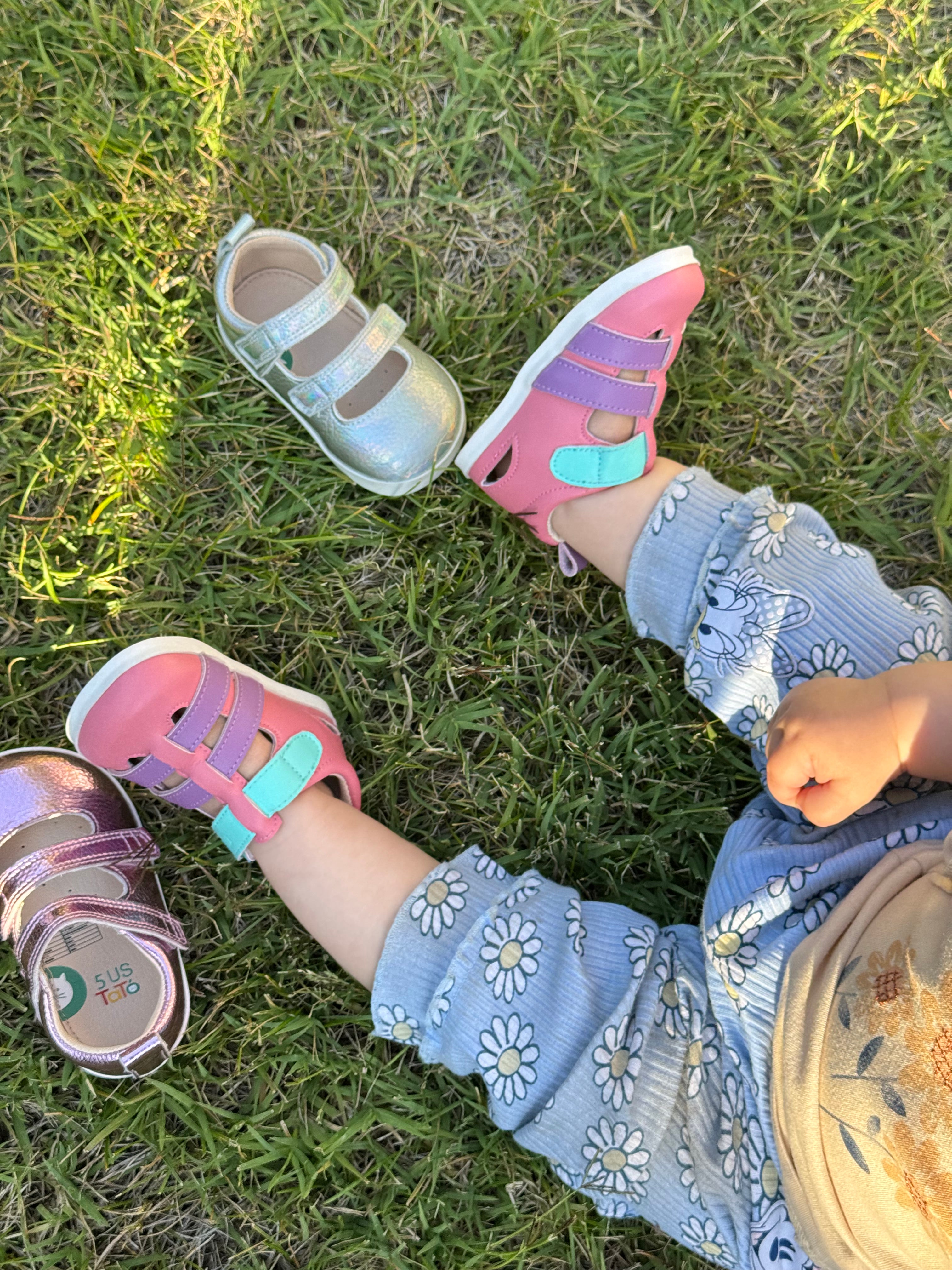 Sandalia Ergonomica HERA Rosa y Lila baby