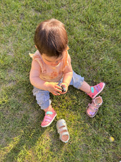 Sandalia Ergonomica HERA Rosa y Lila baby