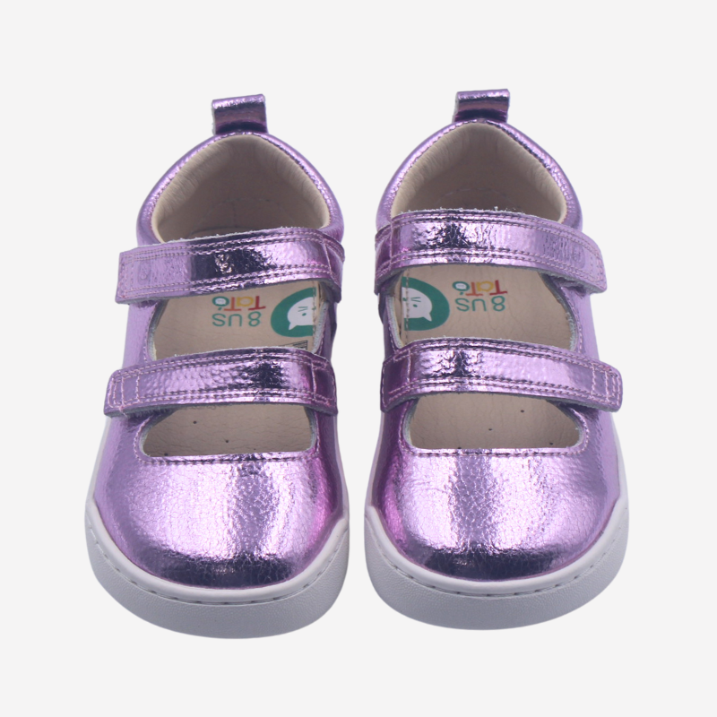 Sandalia Ergonómica Alba Pink Metalizada